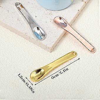 3-piece skincare spatula set, metal cosmetic spatula, mini cosmetic spatula, small spoon, facial application tool, beauty spatula suitable for face m