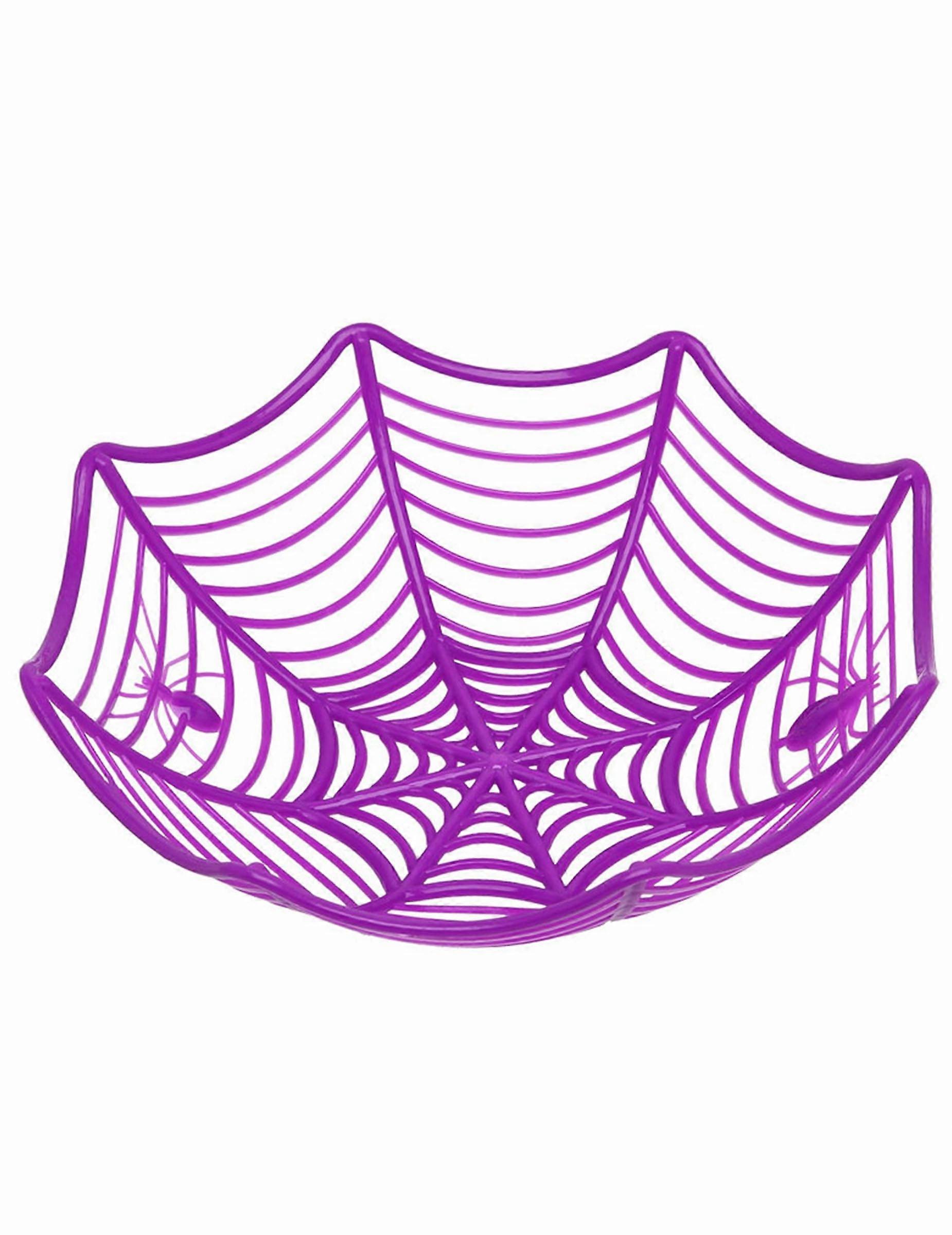 Saladier toile d'araignée violette 27 cm