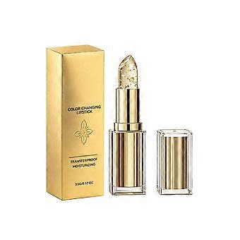 Gold Foil Color-Changing Moisturizing Lipstick: Brightens Lip Color, Daily Soft Moisturizing, Plump & Non-sticky Lip Care..C1