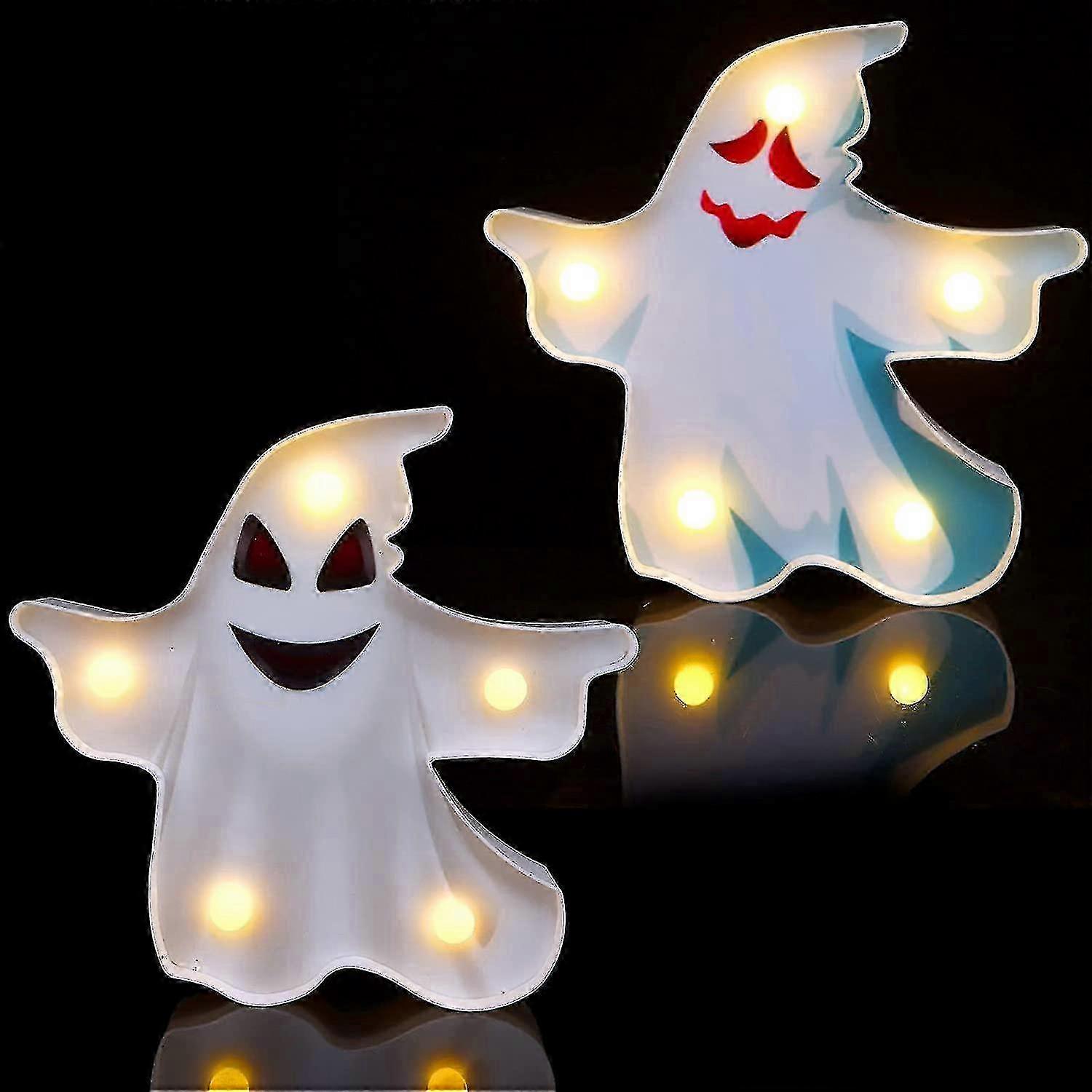 Battery Ghost Lamp Pair For Decor