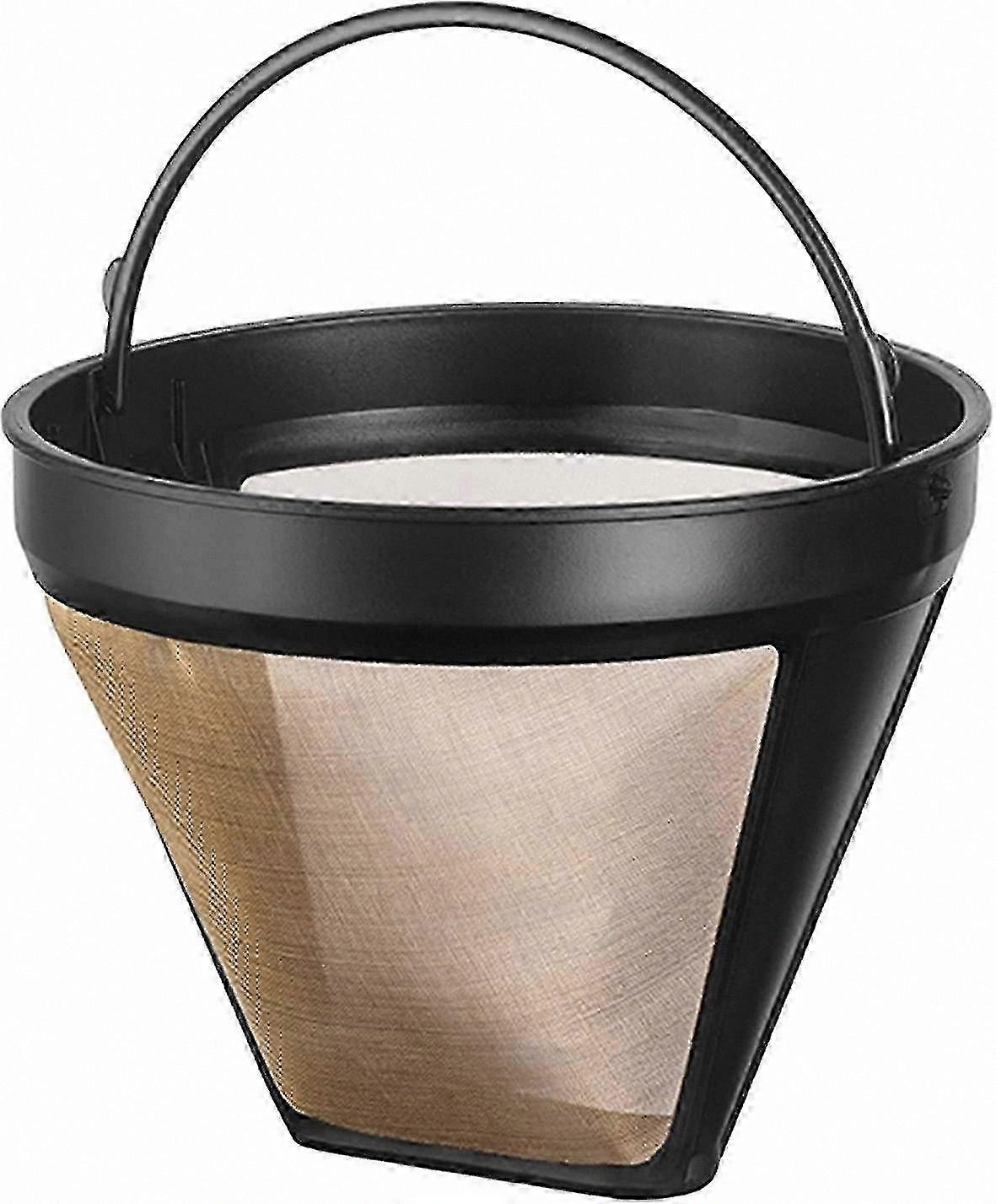 Durable Gold-tone Coffee Filter for Permanent Use