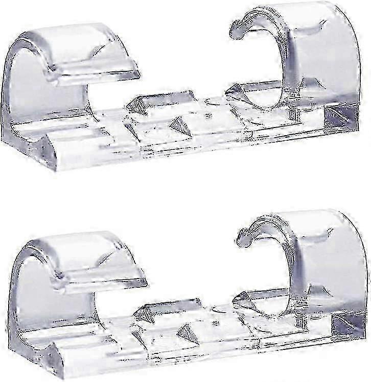 60Pcs Transparent Cable Clips,Self Adhesive Cable Tidy Wire Holder  A-G