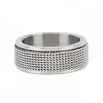 Anxiety & Stress Relief Men's 8mm Noiseless Titanium Steel Spinner Ring