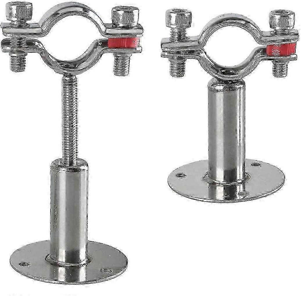 Adjustable 304 SS Pipe Support Bracket 2 Pack