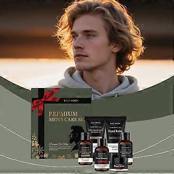 East Moon Men's Christmas Hair Care Set For Body, Face And Beard, Daily Refreshing Care, Holiday Gift-82