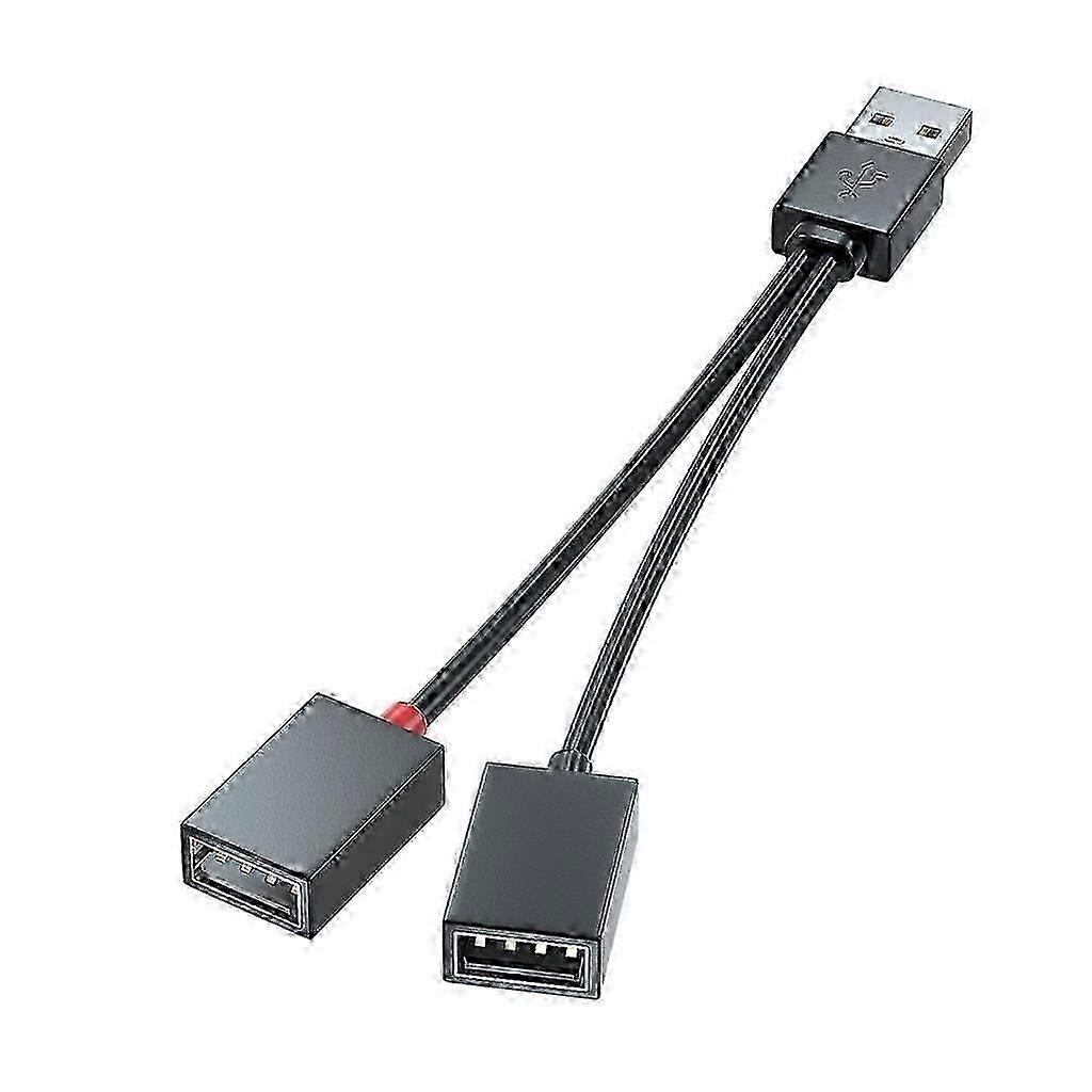 USB Splitter Cable Charger Adapter for Car, School, Office Data Transfer