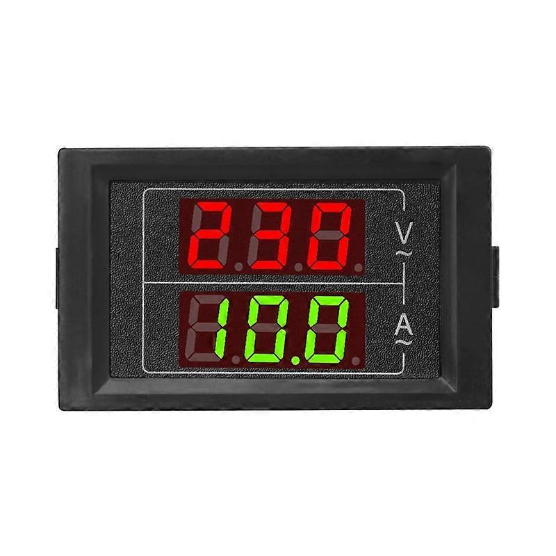 Compact Dual-LED AC Voltage Current Meter