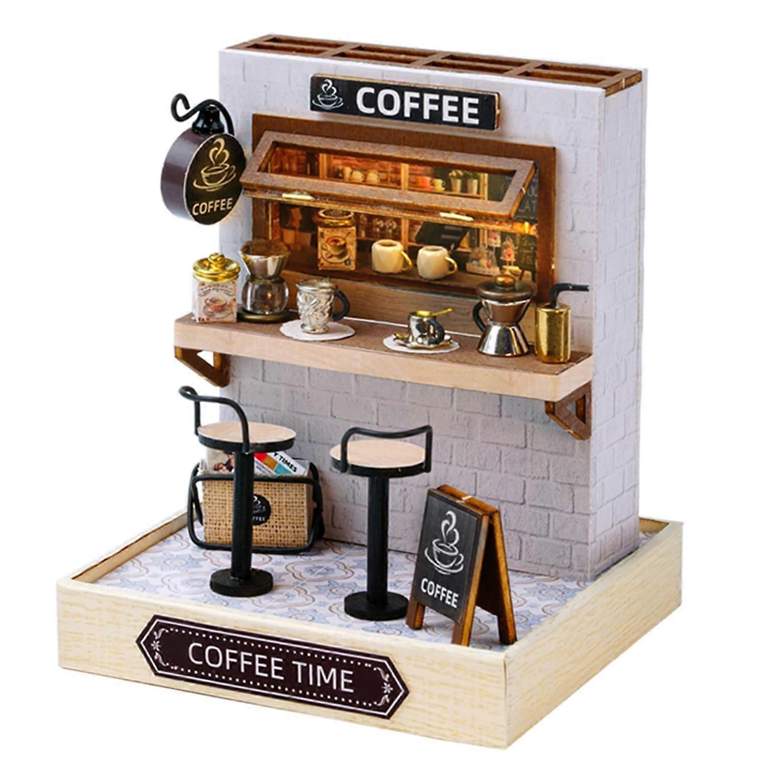 Handmade Wooden Mini Dollhouse Kit