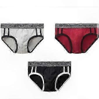 Men's Cotton Briefs 3-Pack Classic Triangle Underwear