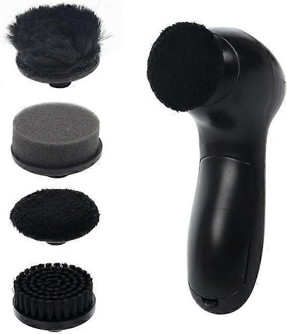 Rotary Leather Shine Brush Compact