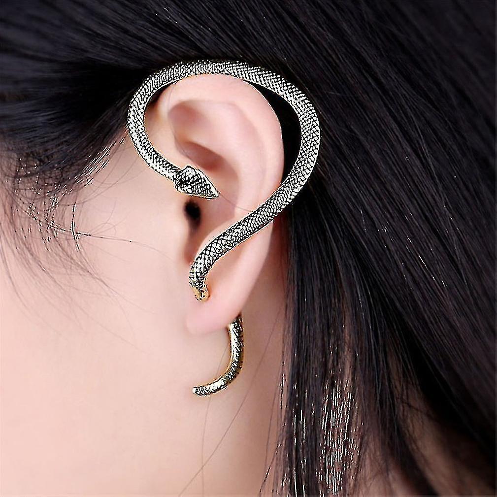 Earrings Winding Snake Bronze Alloy Ear Studs For Ball
