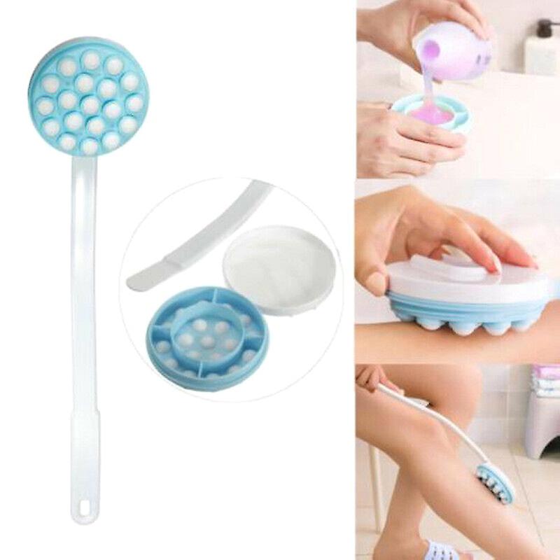 Long Handle Body Cream Lotion Applicator Back Massager Scrubber Spa Bath Tool