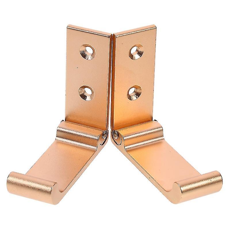 7.5X6.7cm 1 Robe Hooks 2pcs Foldable Storage Hooks Wall Mounted Hooks Household Nail-free Folding Ho