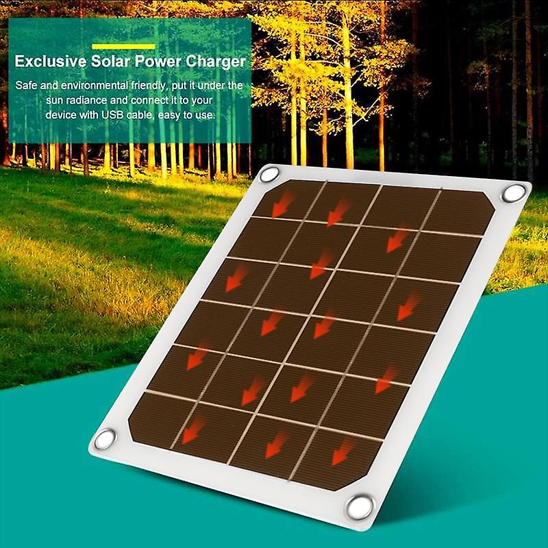 50w Solar Panel Portable Dual Usb 5v 2a Battery Charger Solar Cell Board Car Charger For Phone Outdoor Camping