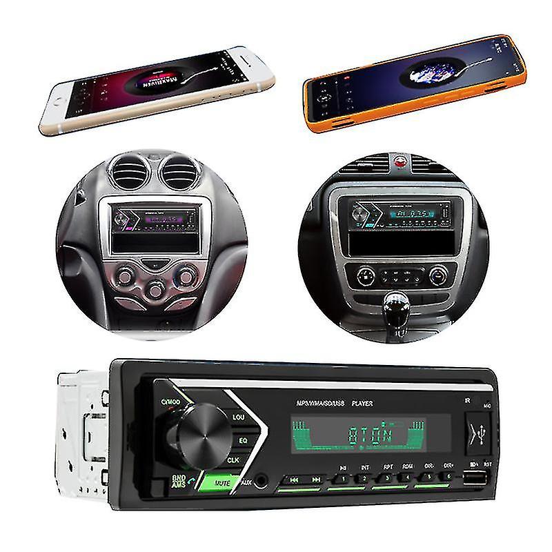 Car Stereo Bluetooth Car Radio Receiver Fm Aux Input Receiver Mp3 Player Wireless Remote Control