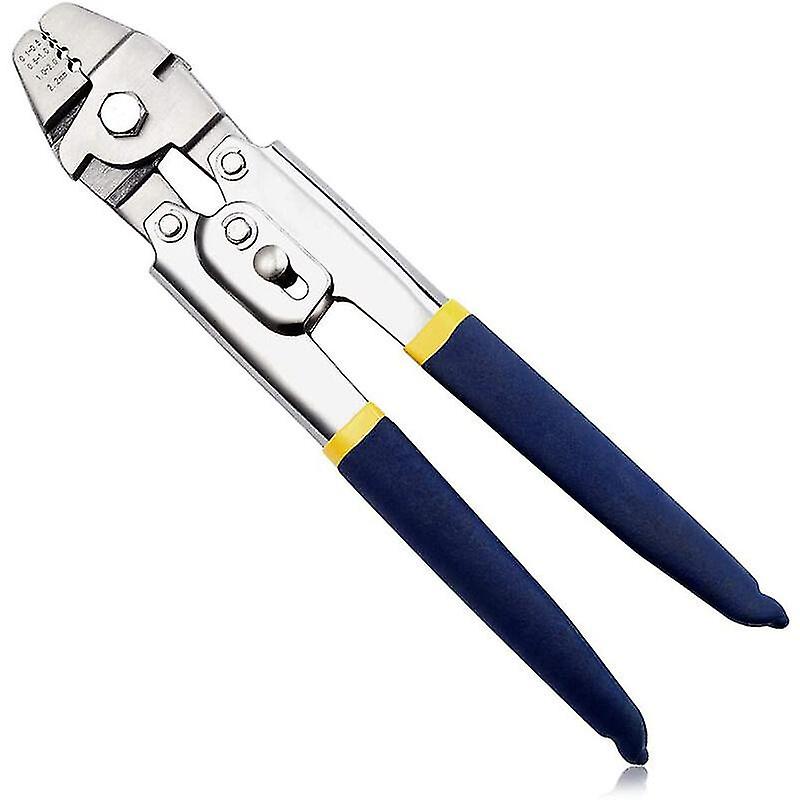Strumento di crimpatura in acciaio inossidabile da 10 "con manicotti a crimpare in alluminio rame da 0,1 mm a 2,2 mm