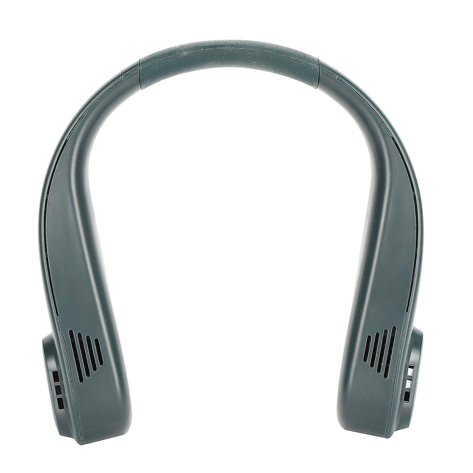 Silent Usb Hanging Neck Fan (green)