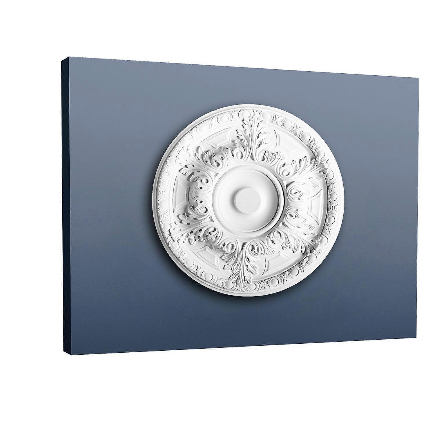 Orac Decor 1 x Ceiling rose R18 LUXXUS white Purotouch® pre-primed lightweight, sturdy, dimensionally stable