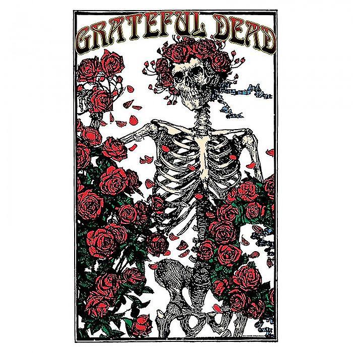 Grateful Dead Skeleton & Rose Textile Poster