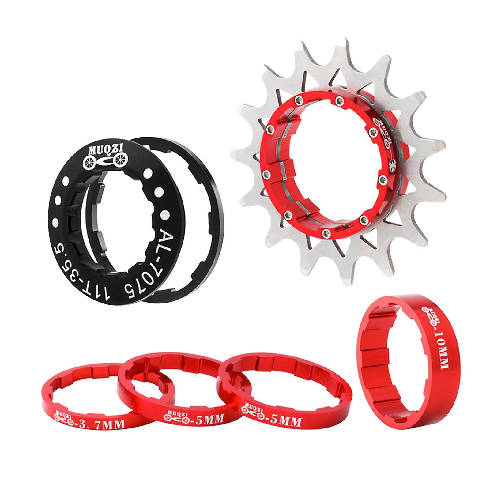 Vélo 15T Single Speed Flywheel Set Kit de conversion VTT Rouge
