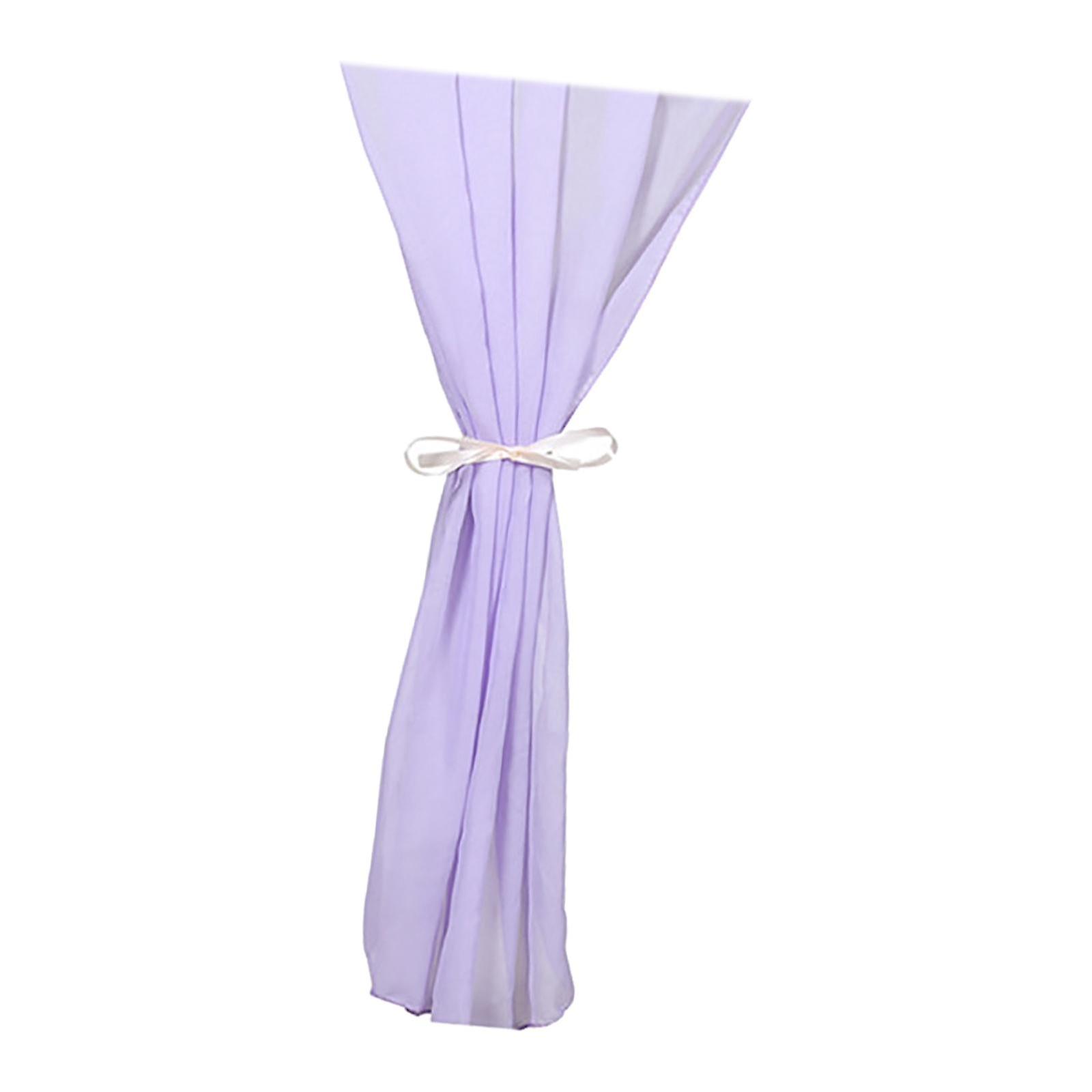 Chiffong Bord Runner Rustik Bröllopsbord Runner Dekor Vit 30x300cm