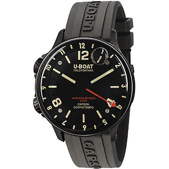 Capsoil doppiotempo Swiss Quartz Analog Men's Watch with Rubber Bracelet 8770/B