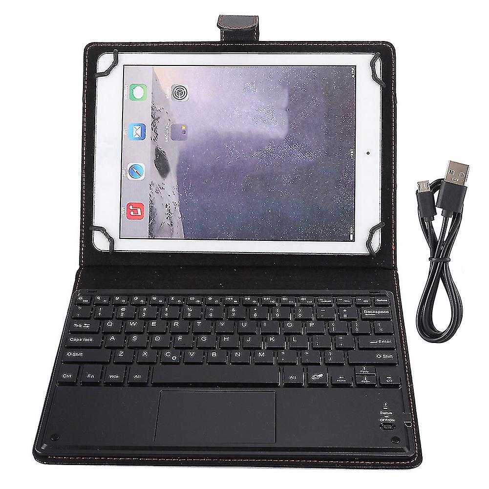 100-Hour Working Bluetooth Touchpad Keyboard With Protective Case For 9.7-10in Tablet Pc