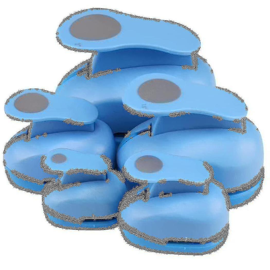 Circle Paper Punch, 5 Pcs Circle Punches For Paper Crafts, 5 Different Size Circle Hole Punch,rando