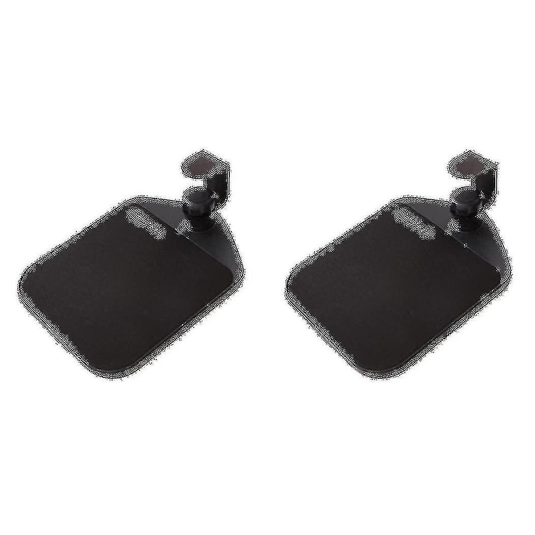 2x Rotatable 360 Degree Fixed Mouse Pad, Mouse Tray Accessory, Wrist Guard Mouse Pad, Black