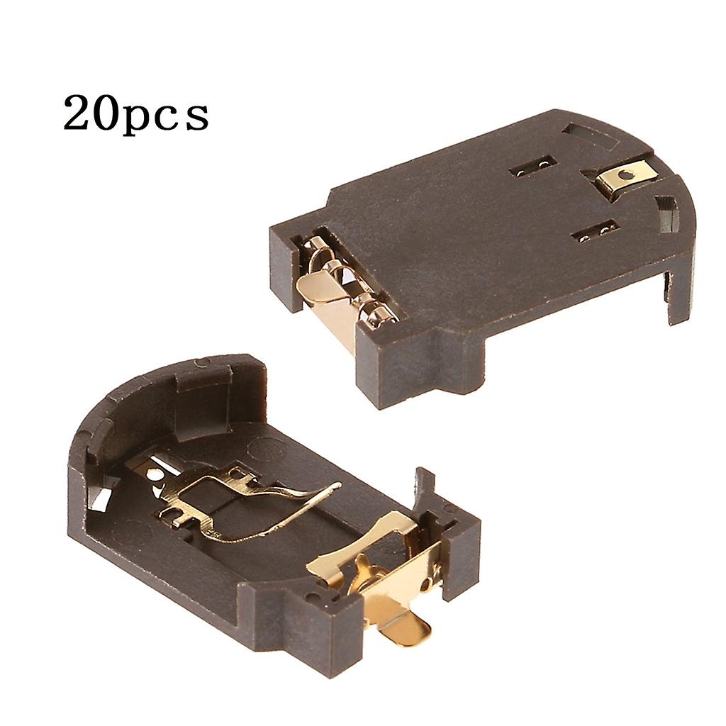 20x CR2032 Plastic Button Cell Battery Base Holder Cell Button Socket for SMD