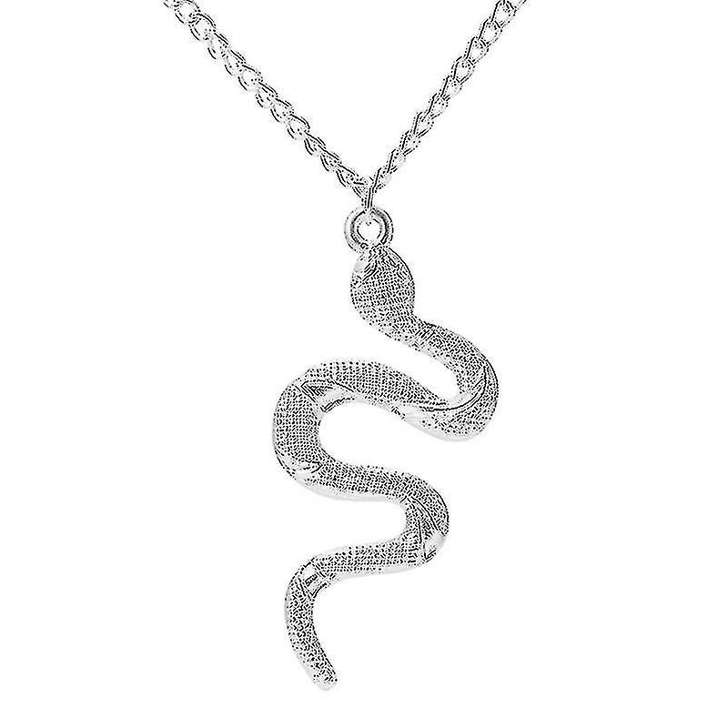 Snake Necklace Silver Snake Pendant Necklace