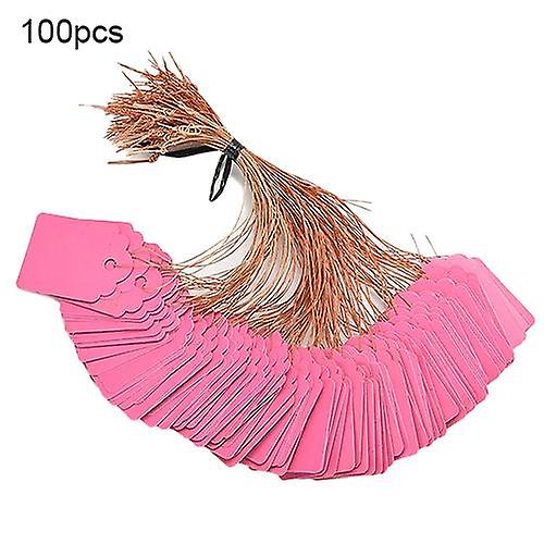 100 Pcs Waterproof Strip Line Gardening Labels Signs Plant Hanging Tags