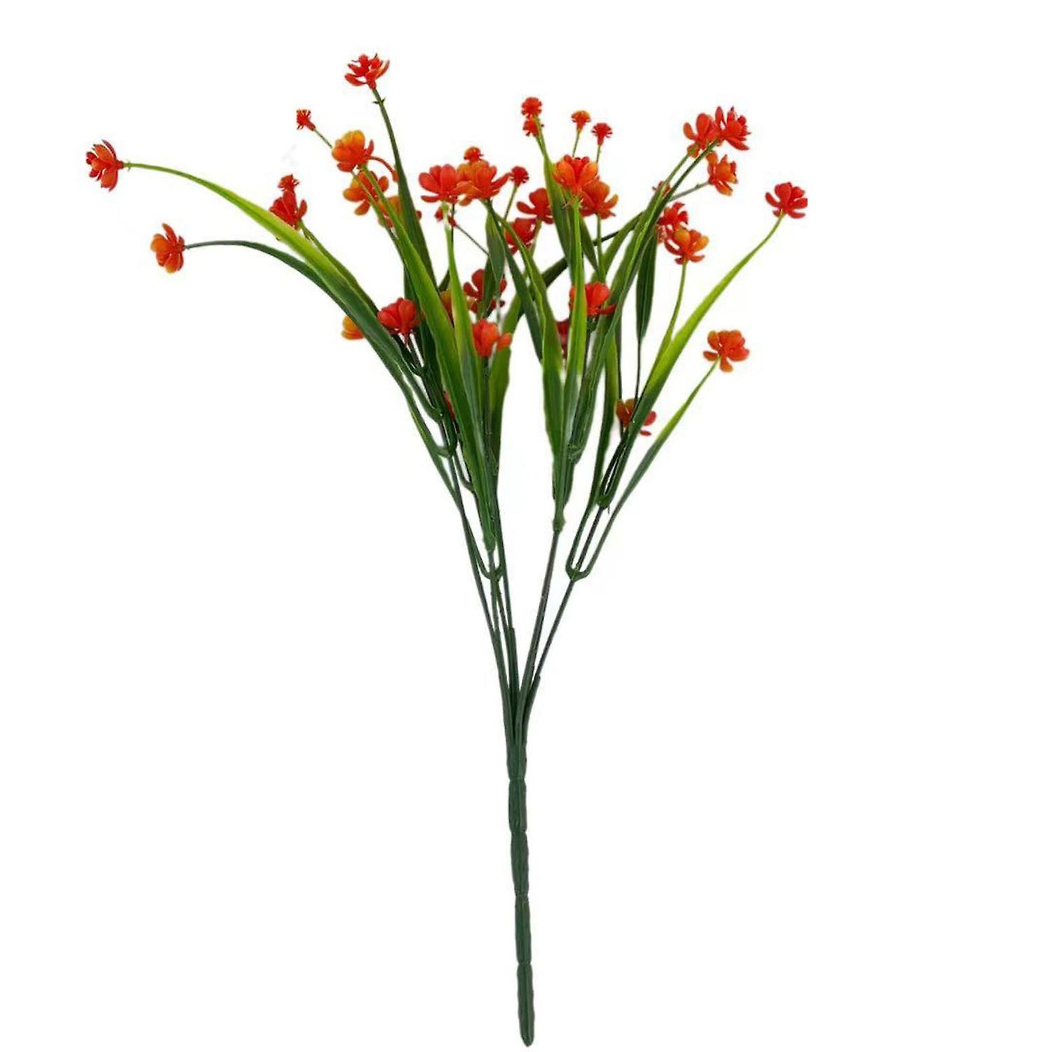 1 Bunch Artificial Flower Decorative Nice-looking Bright-colored 7 Head Aquatic Simulation Flower