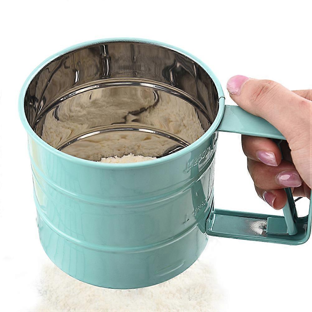 Handheld Flour Sieve Kitchen Semiautomatic Flour Sieve Cup Baking Tool