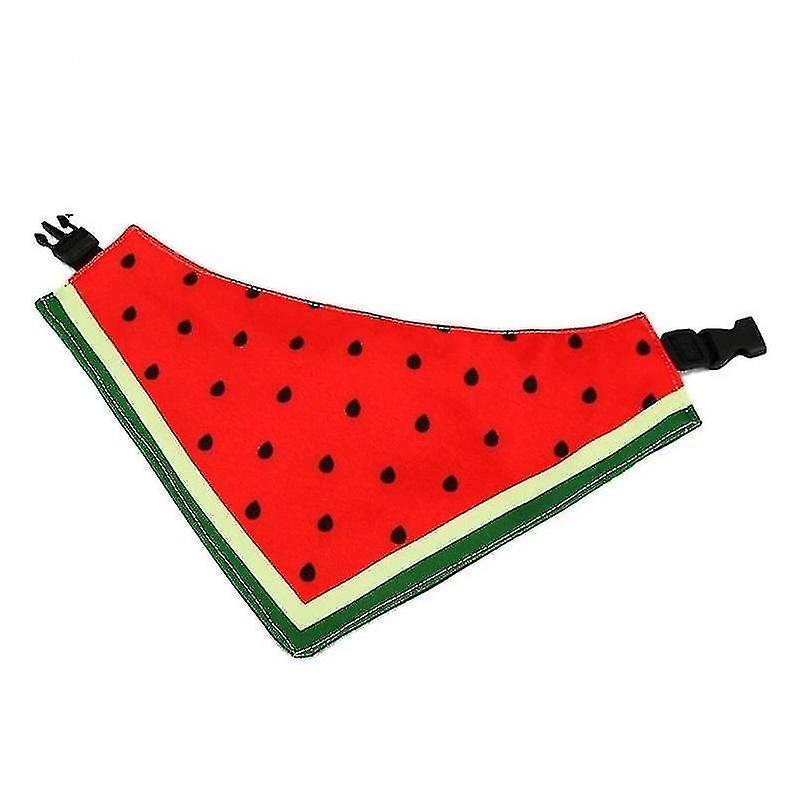 Bird Cage Bird Baths Watermelon Pattern Dog Scarf Three-layer Thick Waterproof Saliva Towel Size: L