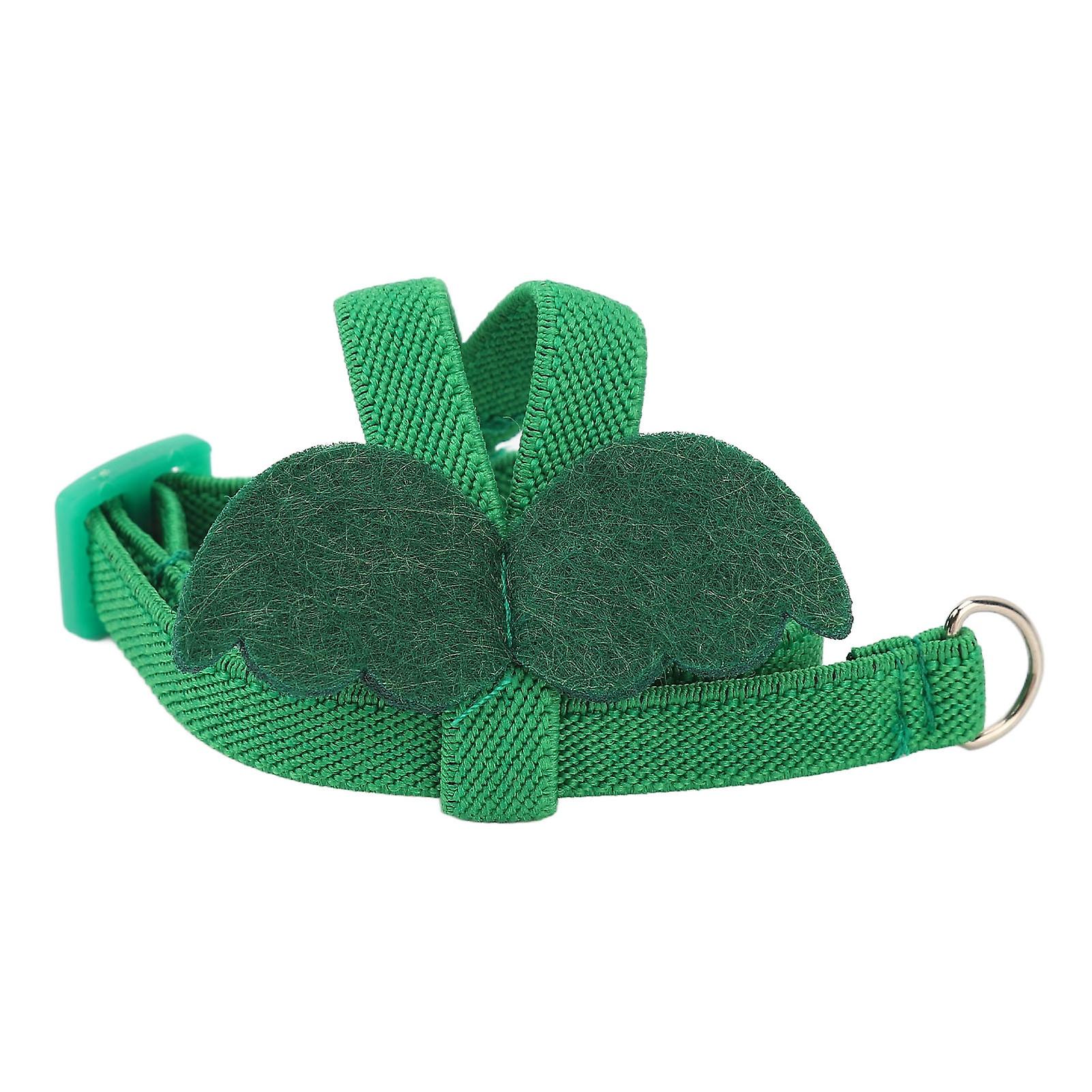 Parrot Harness Leash ajustável elástico mordida resistente ergonômico Pet Bird Harness Corda de tração com asas fofas XS Verde