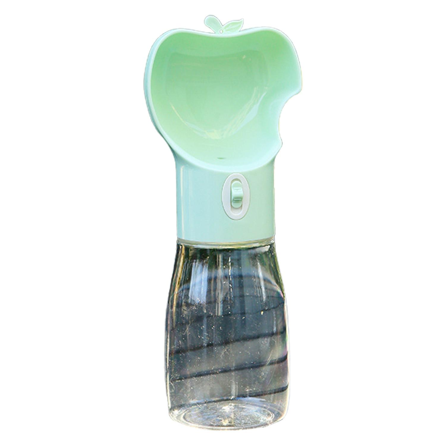 380ML/550ML Portable Pet Water Bottle Reflowable Segmented Design Leak Proof Drinking Feeder Easy to