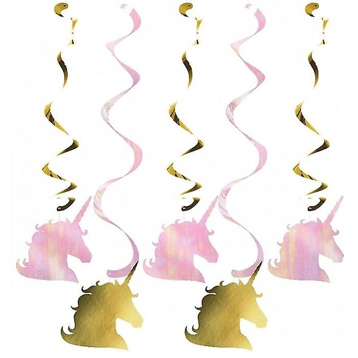 Creative Party Unicorn Head Hanging Decoration (Pack of 5)