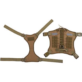 Outdoor Harness Working Dog Vest Detachable Pet Accessories Polyester Cloth KhakiKhaki L