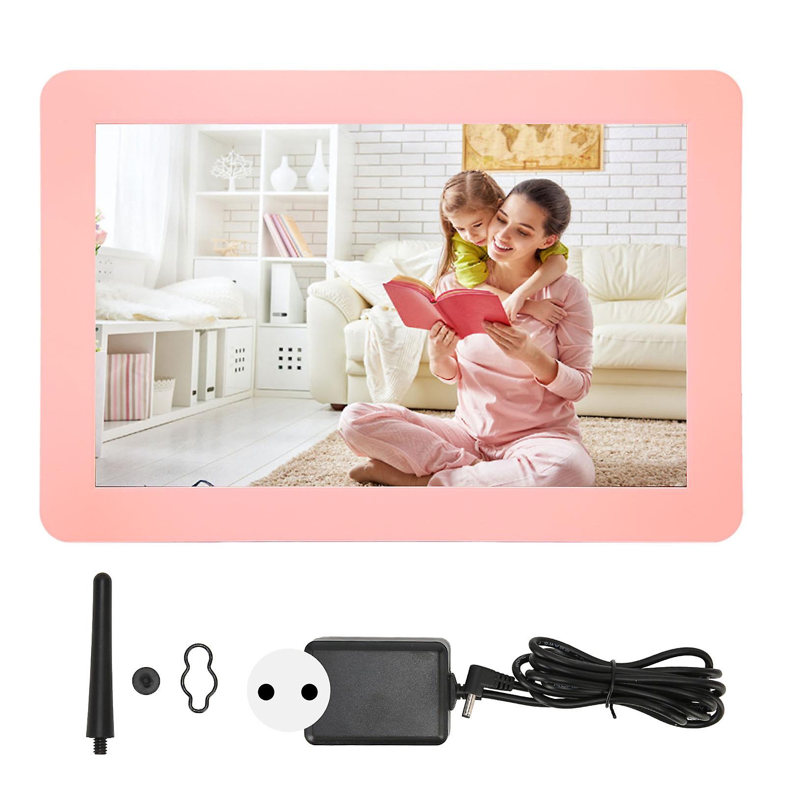 WiFi Digital Picture Frame 1280x800 10.1 Inch IPS HD Touch Screen Smart Cloud Photo Frame with 16GB Storage 100‑240V