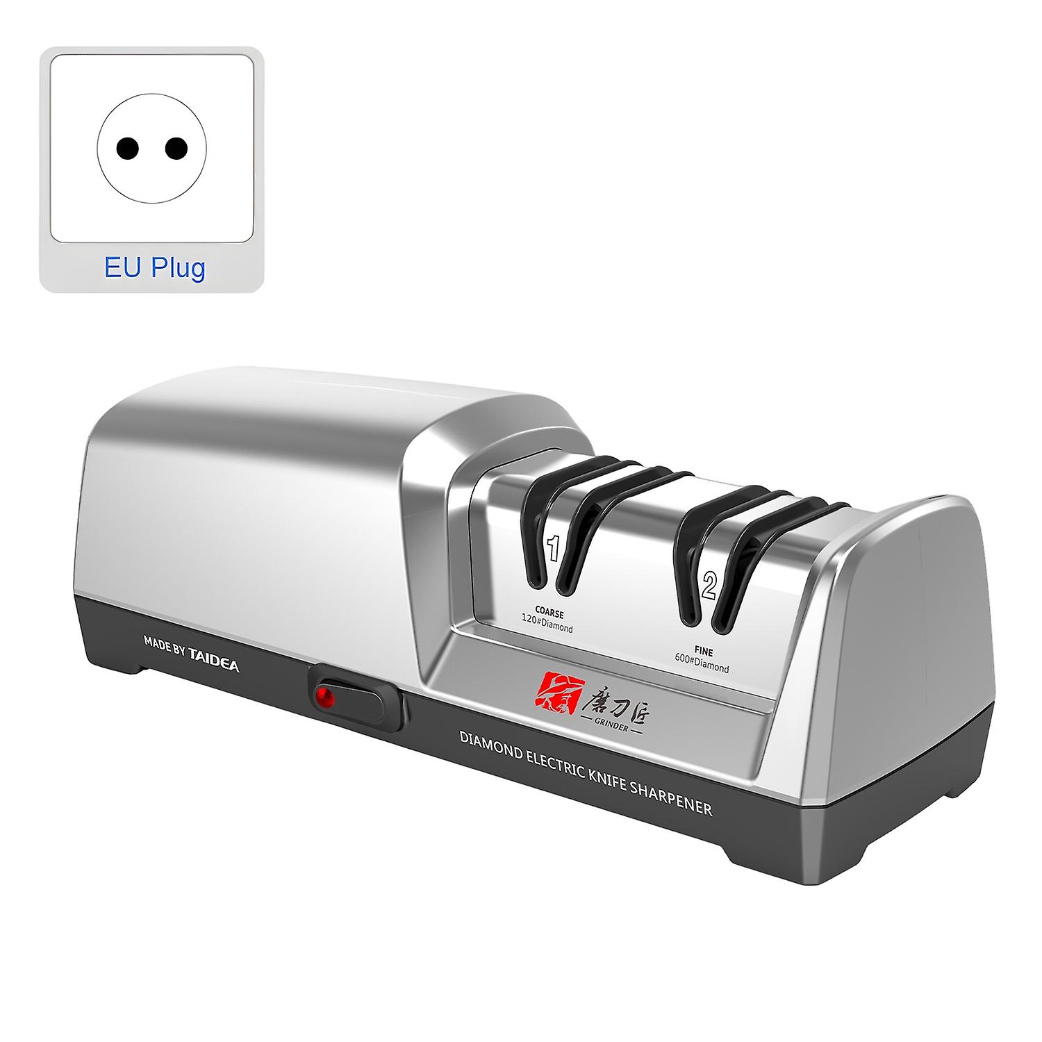 TAIDEA TG2301 Electric Knife Sharpener 15 and 20 Degrees 2-Stage System Stainless Steel Knife Sharpe