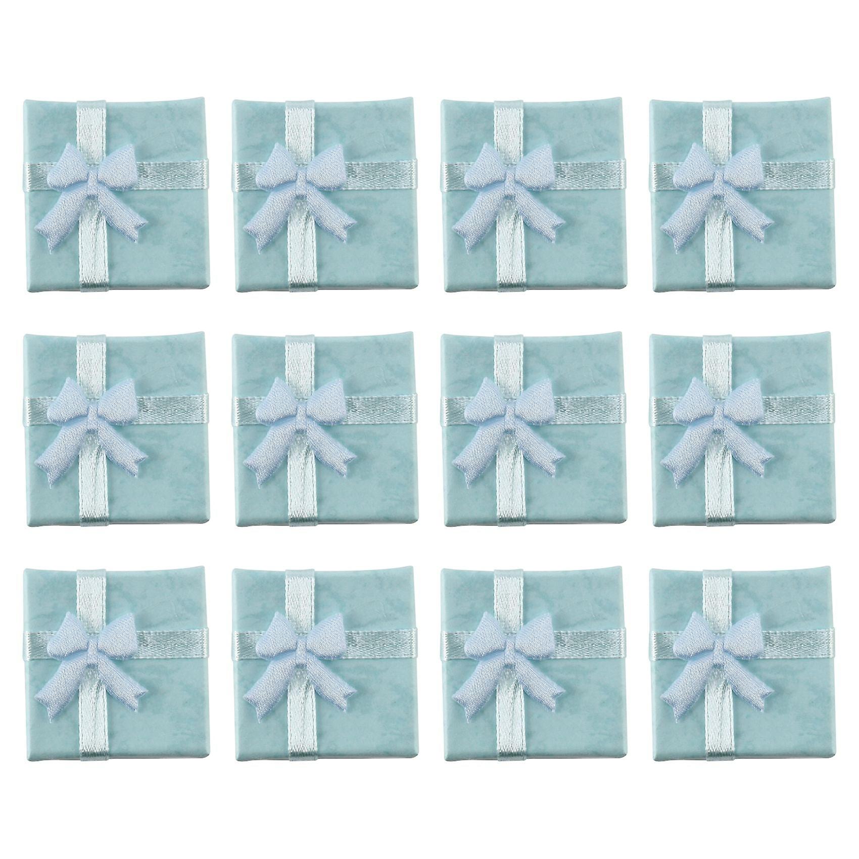 12Pcs Bluejewelry Ring Earrings Bangle Boxes Cutely Small Gift Box