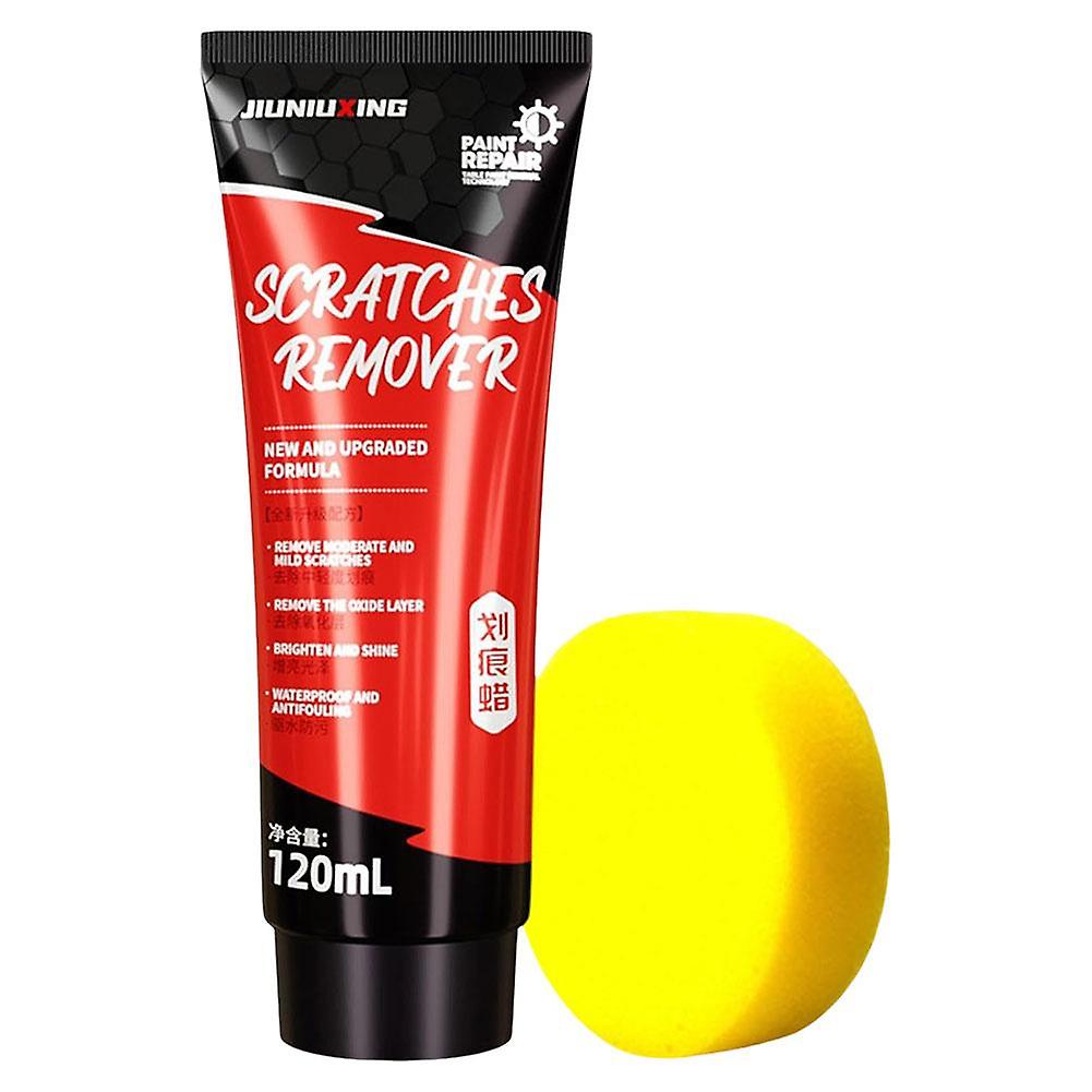 Scratch wax + sponge (B) $Jiuniuxing scratch wax 120ml car paint scratch removal supplies polishing wax car scratch repair cross-border supply