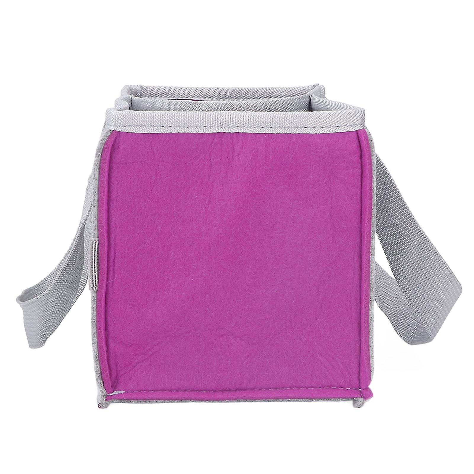Portable Carrying Storage Bag Extra Space Felt Cloth Case for Toniebox Player Starter Set Purple 