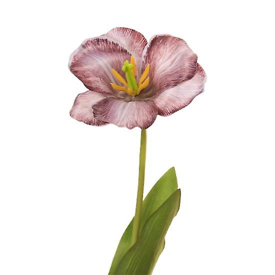 Artificial Opening Faux with Stem Realistic Fake Table Silk Flower Home Office Tulip Centerpiece Flower Branch Floral Arrangement