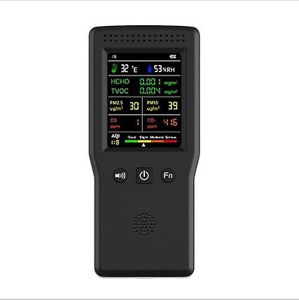 9 In 1 Air Quality Detector Lcd Display Pm2.5 Pm10 Hcho Co Co2 Temperature Humidity Air Quality