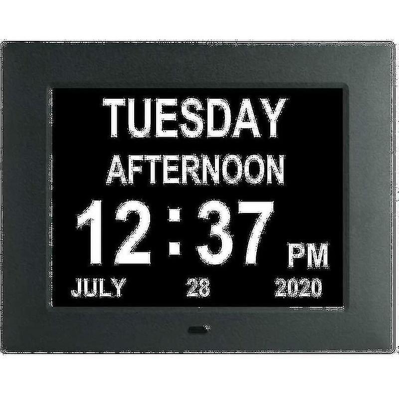 Digital Dementia Clock Calendar Clock Day Date Clock Large Display Large Clear Unabbreviated Time An