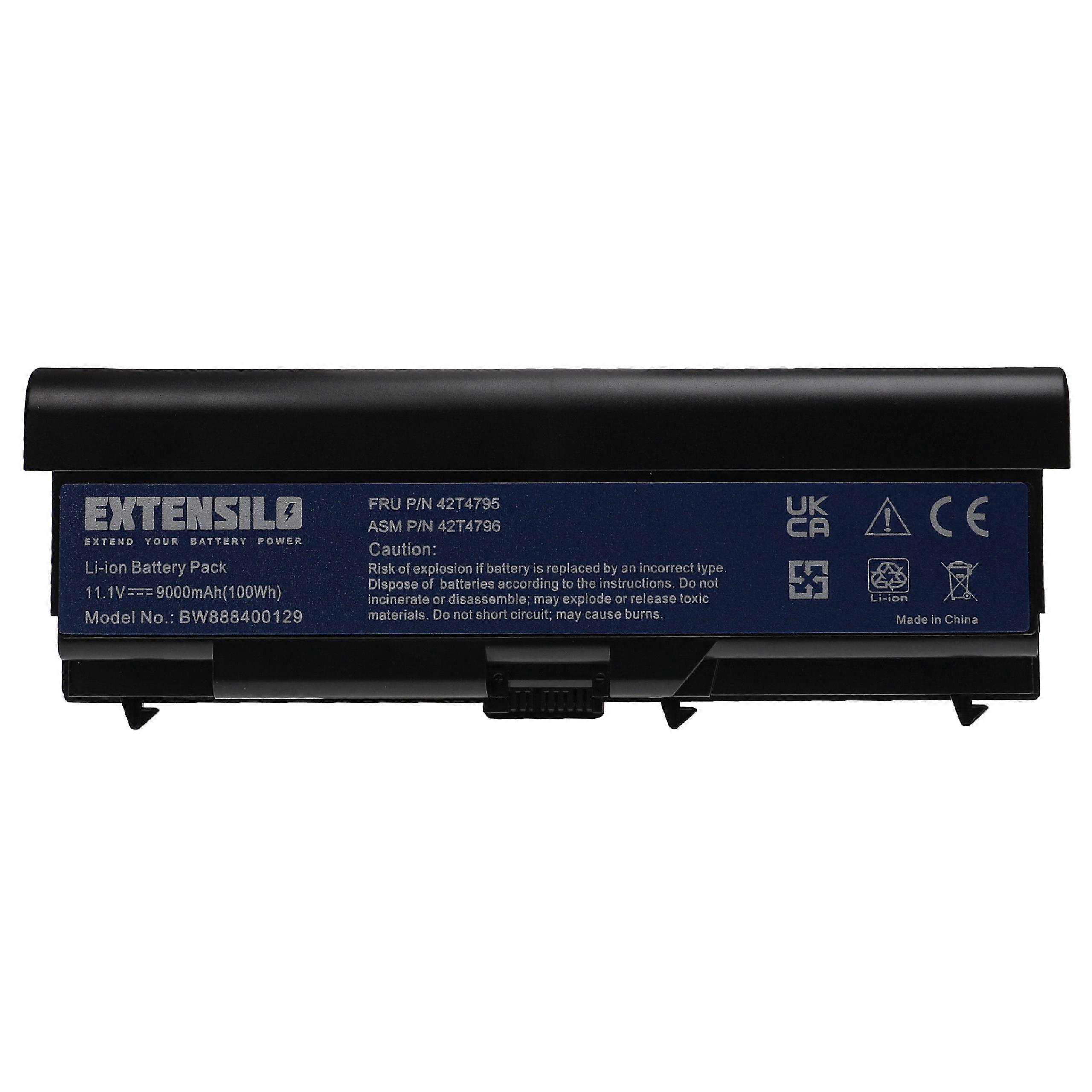 EXTENSILO Akumulator do Lenovo FRU 42T4927 do notebooka (9000 mAh, 11.1 V, Li-Ion)
