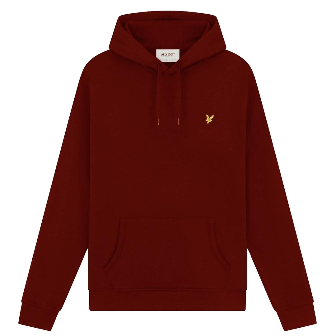 Lyle & Scott Branded Gala Red Pull-over Hoodie
