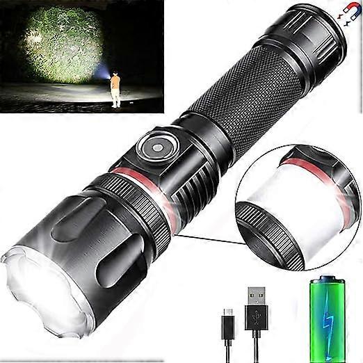 Rechargeable flashlight (1 pack), portable ultra bright LED flashligh